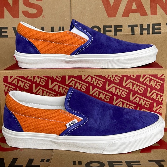 Vans Classic Slip On P&C Royal Blue/ Apricot Buff sneakers WMNS - Picture 2 of 16